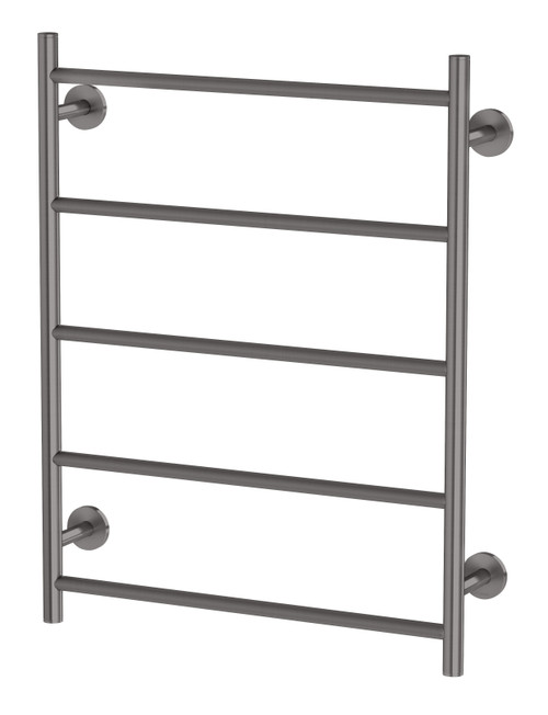 Radii Heated Towel Ladder 550 x 740mm Brushed Carbon Round Plate [303185]