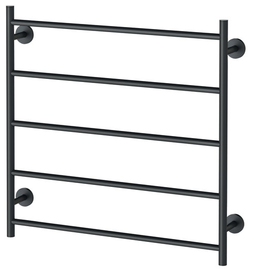 Radii Heated Towel Ladder 750mm x 740mm Matte Black [303180]