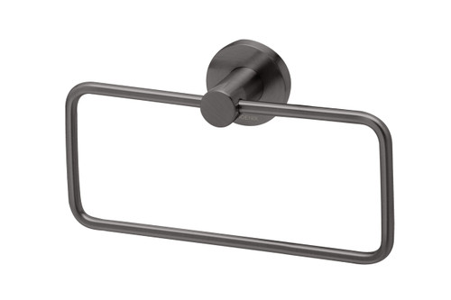 Radii Hand Towel Holder Round Plate Brushed Carbon [303193]