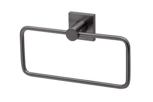 Radii Hand Towel Holder Square Plate Brushed Carbon [302900]