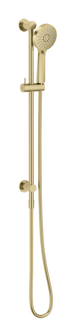 Vivid Slimline Water Through Rail Shower Brushed Gold [303089]