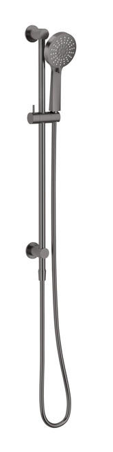 Vivid Slimline Water Through Rail Shower Brushed Carbon [303095]