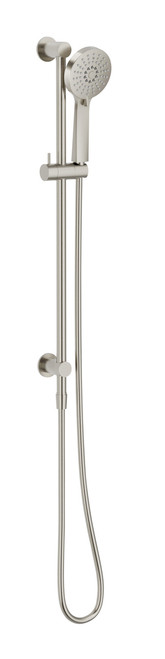 Vivid Slimline Water Through Rail Shower Brushed Nickel [303092]