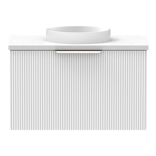 Mosman Mini Vanity with Basin 600mm 1 Door, Ultra White Matte & Alabaster [304057]