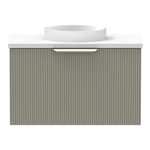 Mosman Mini Vanity with Basin 600mm 1 Door, Topiary & Alabaster [304066]