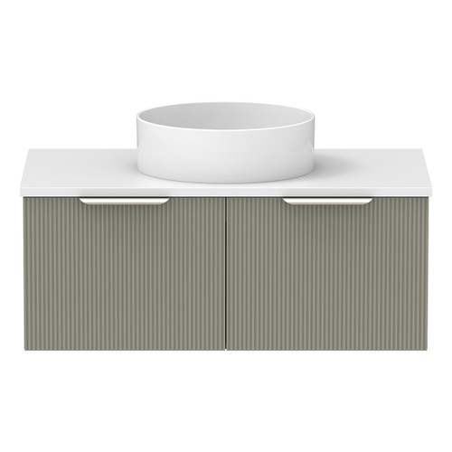 Mosman Vanity with Basin 900mm 2 Drawer, Topiary & Bright White [304044]