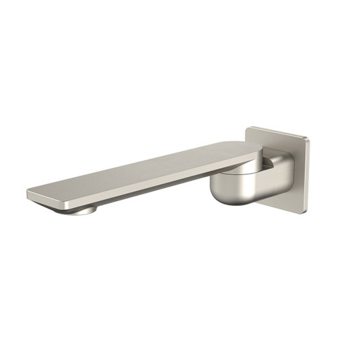 Urbane II Swivel Bath Outlet Square Cover Plate 220mm Spout Brushed Nickel [196299]