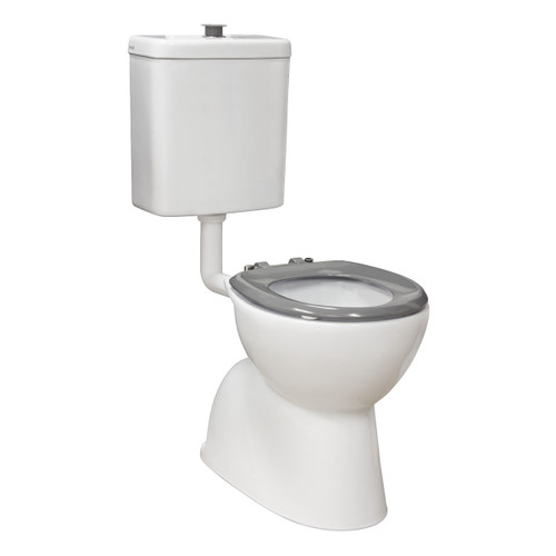Stella Care Grey Adjustable Link Toilet Suite Gloss White [304187]