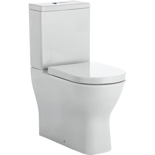 Delta Rimless Back-To-Wall Suite P Trap w/Soft Close Seat 4.5/3L White 4Star [166670]