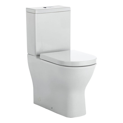 Delta Rimless Back-To-Wall Suite P Trap w/Soft Close Seat 4.5/3L White 4Star [166670]