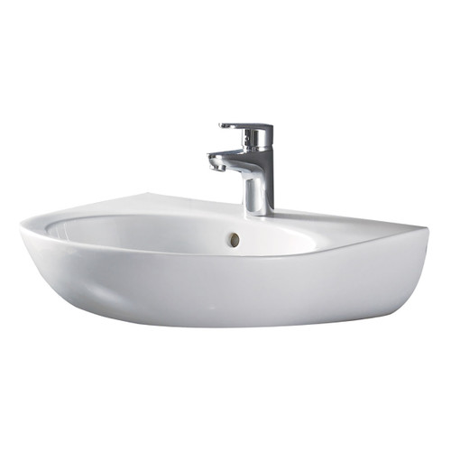 Stella Care Wall-Hung Basin (No Shroud) White 3 Tap Holes [166673]
