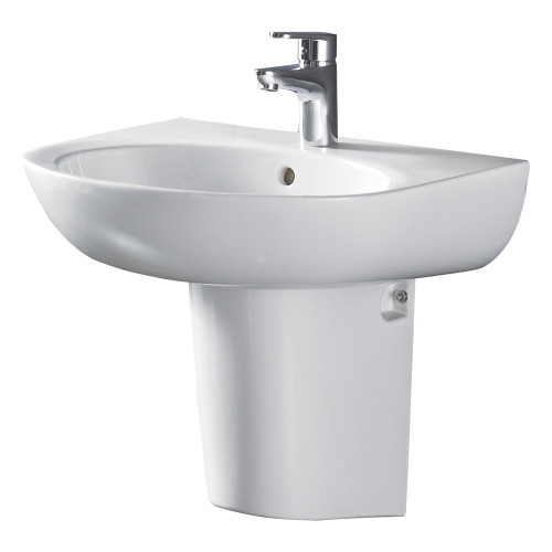 Stella Care Wall-Hung Basin With Integral Shroud 3 Tap Hole [166675]