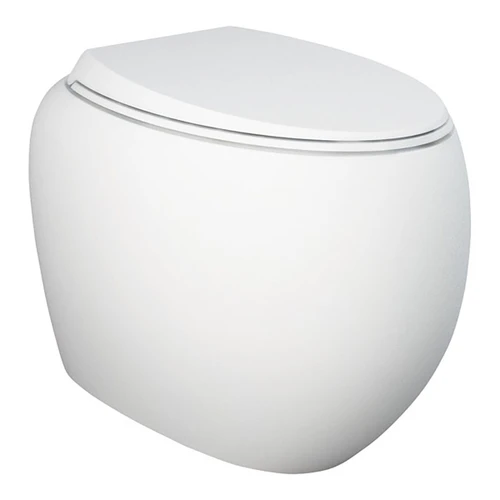 RAK Cloud Wall-Faced Pan + Seat ONLY (cistern not included) S-Trap Matte White [304218]