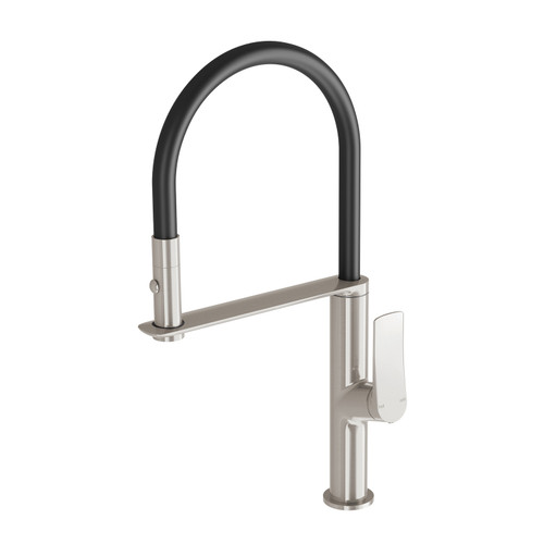 Kusabi Flexi Hose Sink Mixer Brushed Nickel [305027]