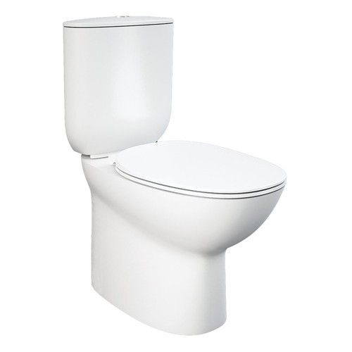 RAK Morning Back-to-Wall Toilet Suite with Bottom Inlet P-Trap Alpine White [304314]