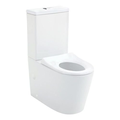 Isabella Junior Tornado Flush Back-to-Wall S-Trap 160-230 Toilet Suite Gloss White [304135]