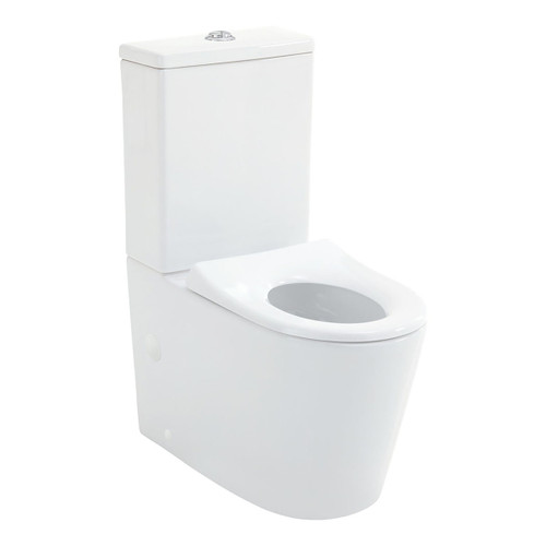 Isabella Junior Tornado Flush Back-to-Wall S-Trap 160-230 Toilet Suite with Anti-Vandal Kit Gloss White [304159]