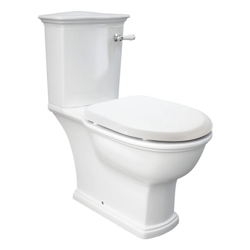 RAK Washington Front Lever Close-Coupled Toilet Suite S-Trap Alpine White [304225]