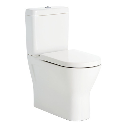 RAK Resort Back-to-Wall Toilet Suite with Bottom Inlet P-Trap Gloss White [304262]