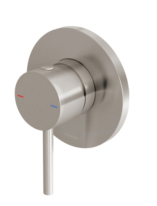 Pina Shower / Wall Mixer Trim Kit Only 90mm Brushed Nickel [303676]