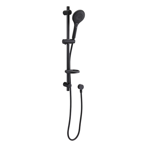 Winton Radius Rail Shower 3Star Black [167781]