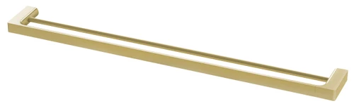 Gloss Towel Rail Double 800mm Brushed Gold [180085]