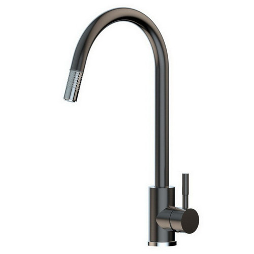 Xplorer Xpressfit Sink Mixer Stainless Steel 3Star Mini Pull-Out Des Black Chrome [192342]