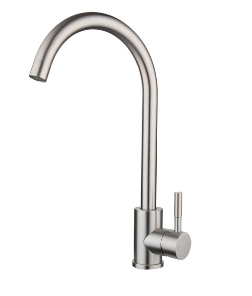 Xpo Xpressfit Sink Mixer Stainless Steel 4Star Gooseneck Satin Stainless Steel [192348]