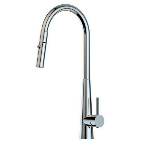 Xcel Xpressfit Sink Mixer Stainless Steel 5Star Gooseneck & Pull-Out Dual Polished Stainless Steel [192316]