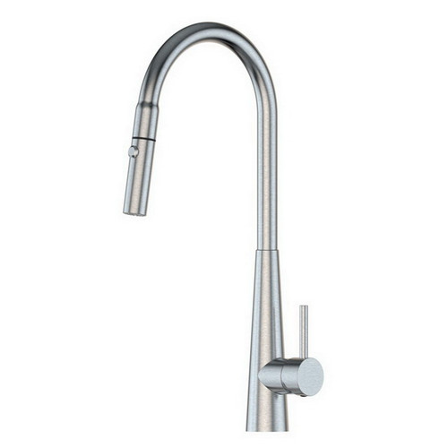 Xcel Xpressfit Sink Mixer Stainless Steel 5Star Gooseneck & Pull-Out Dual Satin Stainless Steel [192318]