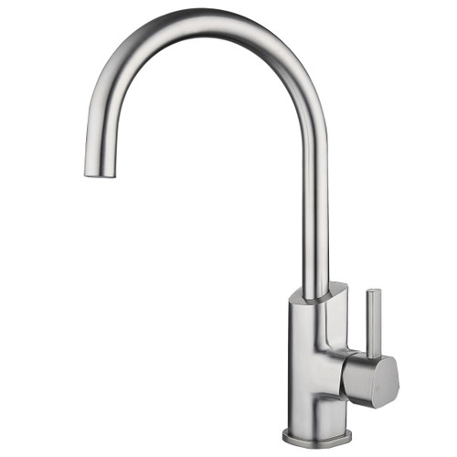 X-Class Xpressfit Sink Mixer Stainless Steel 4Star Gooseneck Satin Stainless Steel [192328]