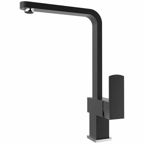 Xec Xpressfit Sink Mixer Stainless Steel 4Star Linear Surface Black Polished [192330]