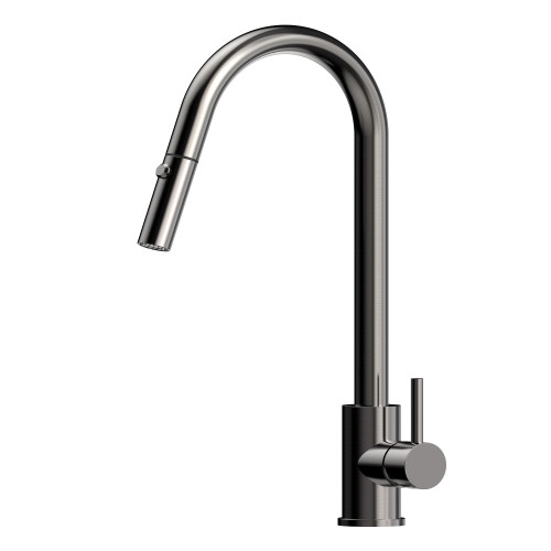 Xacta Xpressfit Sink Mixer Stainless Steel 5Star Gooseneck & Pull-Out Dual Gunmetal [192310]