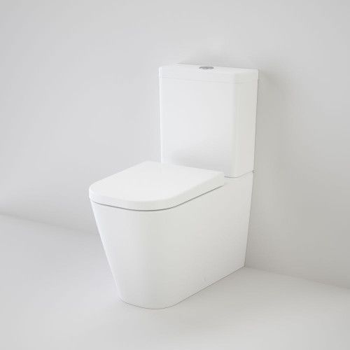 Luna Square Cleanflush Wall Faced Close Coupled Toilet Suite Back Entry White 4Star [154639]