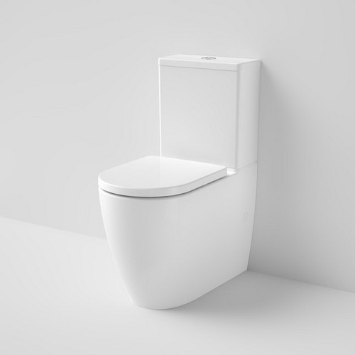 Urbane II Cleanflush Wall Faced Close Coupled Toilet Suite Back Entry with Soft Close Seat White 4Star [195231]
