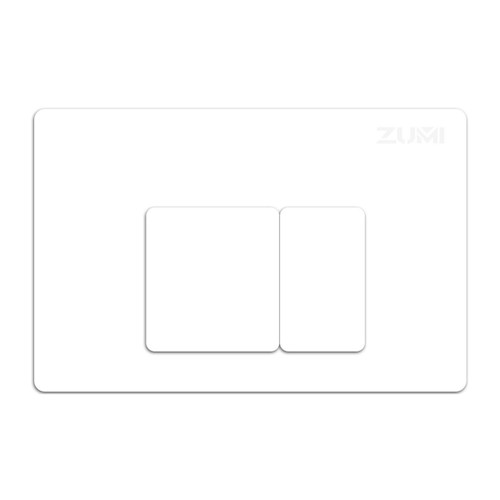 In-Wall Toilet Flush Plates Square ABS Matte White [305924]