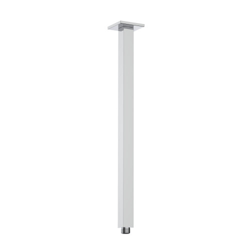 Shower Arm Ceiling Mount Straight Square Rail 450mm Chrome [168633]