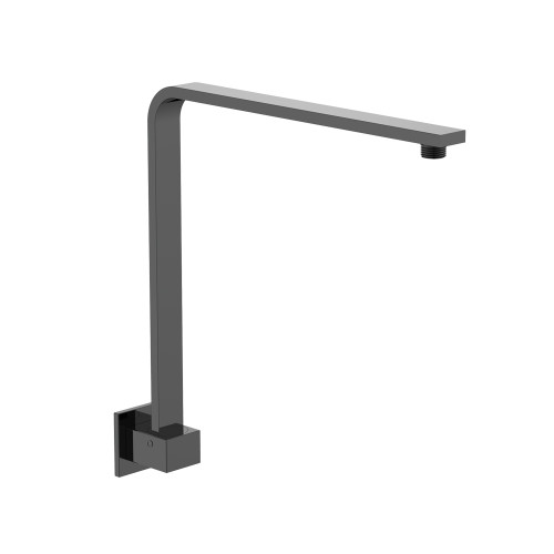 Right Angle Sqaure Shower Arm Wall Black [168642]