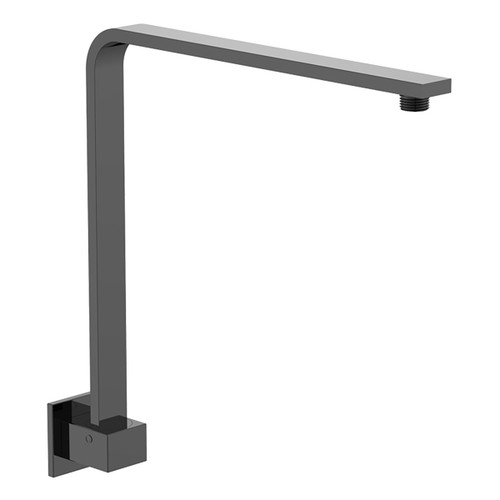 Right Angle Sqaure Shower Arm Wall Black [168642]