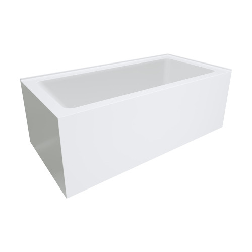 Sentor Left-Hand Acrylic Corner Bath with Overflow 1500mm Gloss White [305840]