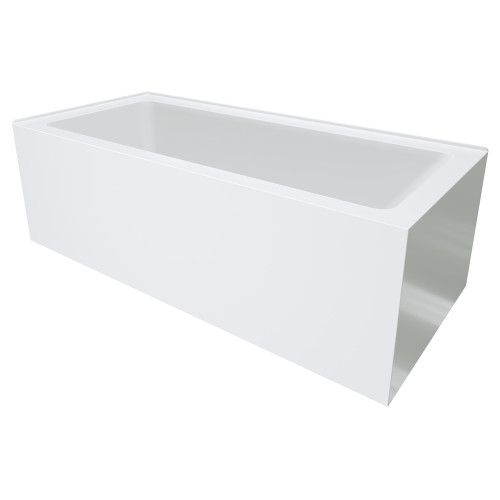 Sentor Right-Hand Acrylic Corner Bath with Overflow 1650mm Gloss White [305832]