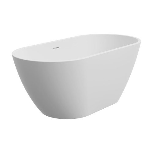 Koko Freestanding Acrylic Bath with Overflow 1500mm Matte White [305849]
