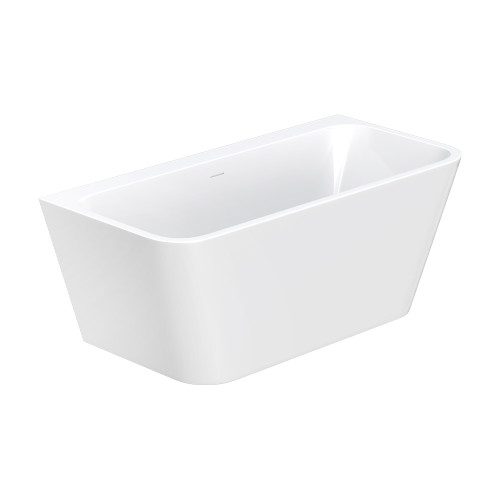Delta Back-To-Wall Acrylic Bath with Overflow 1500mm Gloss White [305845]