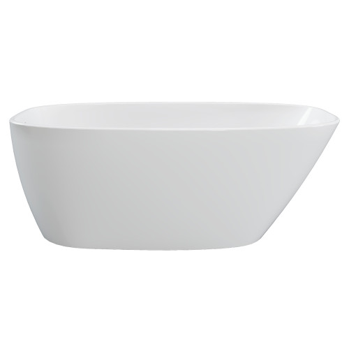 Athenia Freestanding Acrylic Bath with Overflow 1700mm Gloss White [305836]