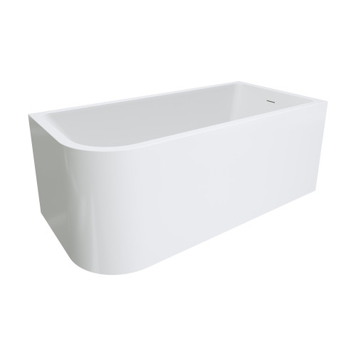 Hustle Left-Hand Multi-Fit Acrylic Bath with Overflow 1500mm Gloss White [305830]