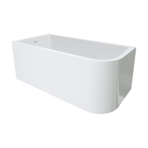 Hustle Right-Hand Multi-Fit Acrylic Bath with Overflow 1500mm Gloss White [305827]