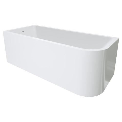 Hustle Right-Hand Multi-Fit Acrylic Bath with Overflow 1700mm Gloss White [305843]