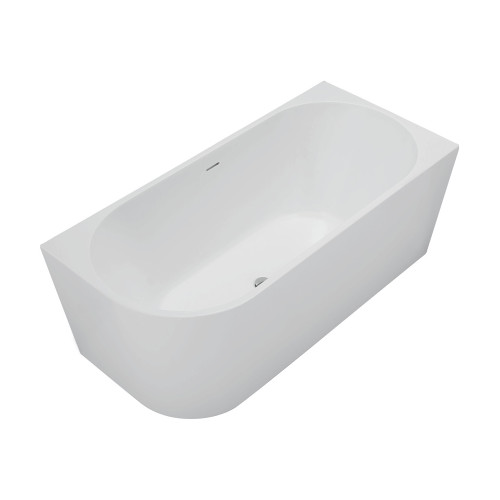 Isabella Left-Hand Acrylic Corner Bath with Overflow 1500mm Matte White [305820]