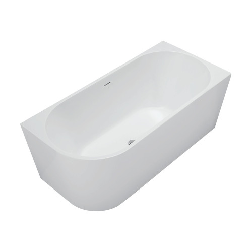 Isabella Left-Hand Acrylic Corner Bath with Overflow 1500mm Gloss White [305837]