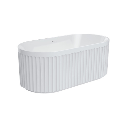 Eleanor Freestanding Acrylic Bath with Overflow 1500mm Gloss White [305821]